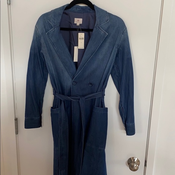 AG Denim Trench size small - Picture 1 of 6